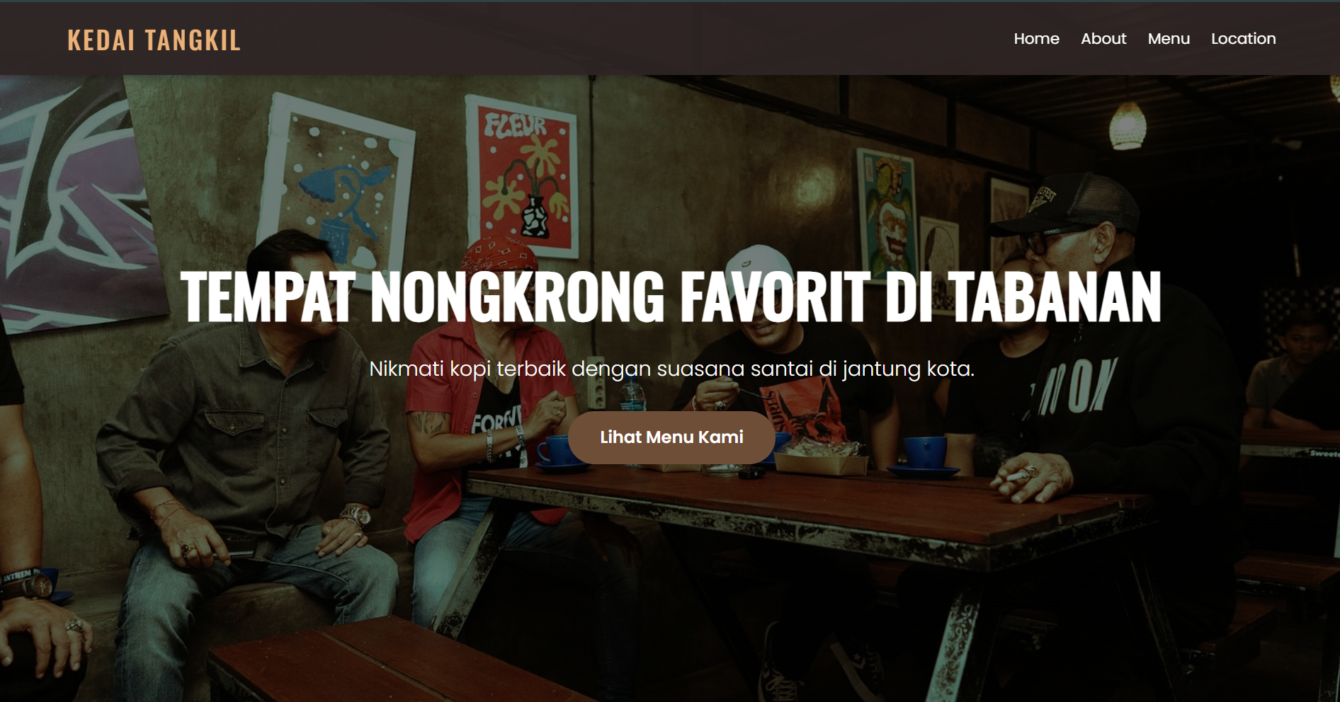 Landing Page Kedai Tangkil